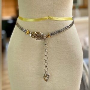 BRIGHTON Bali Hai Gold & Silver Chain Belt